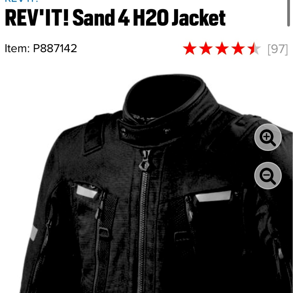 Rev-It Sand 4-H20 Motorcycle Jacket brand new, black.